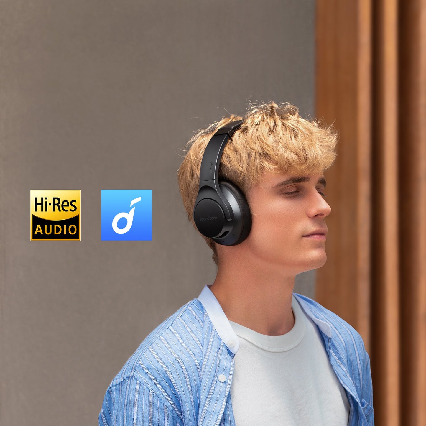 soundcore wireless headphones with Hi-Res Audio for superb clarity