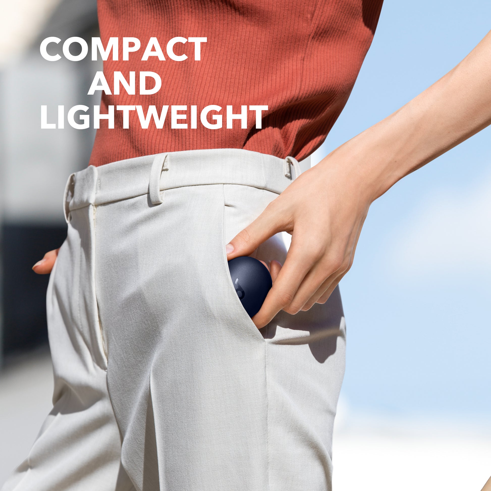 soundcore wireless earbuds case with compact lightweight design