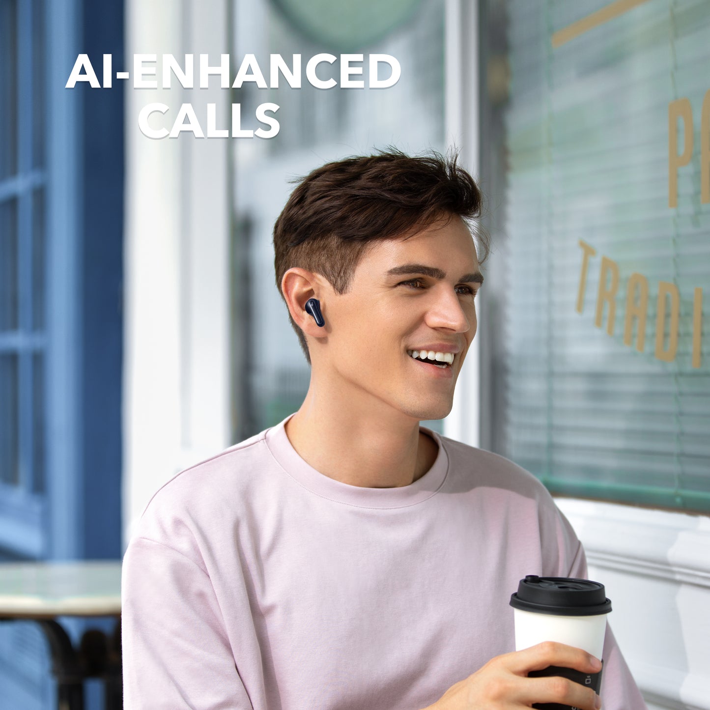 soundcore wireless earbuds with AI-enhanced calls