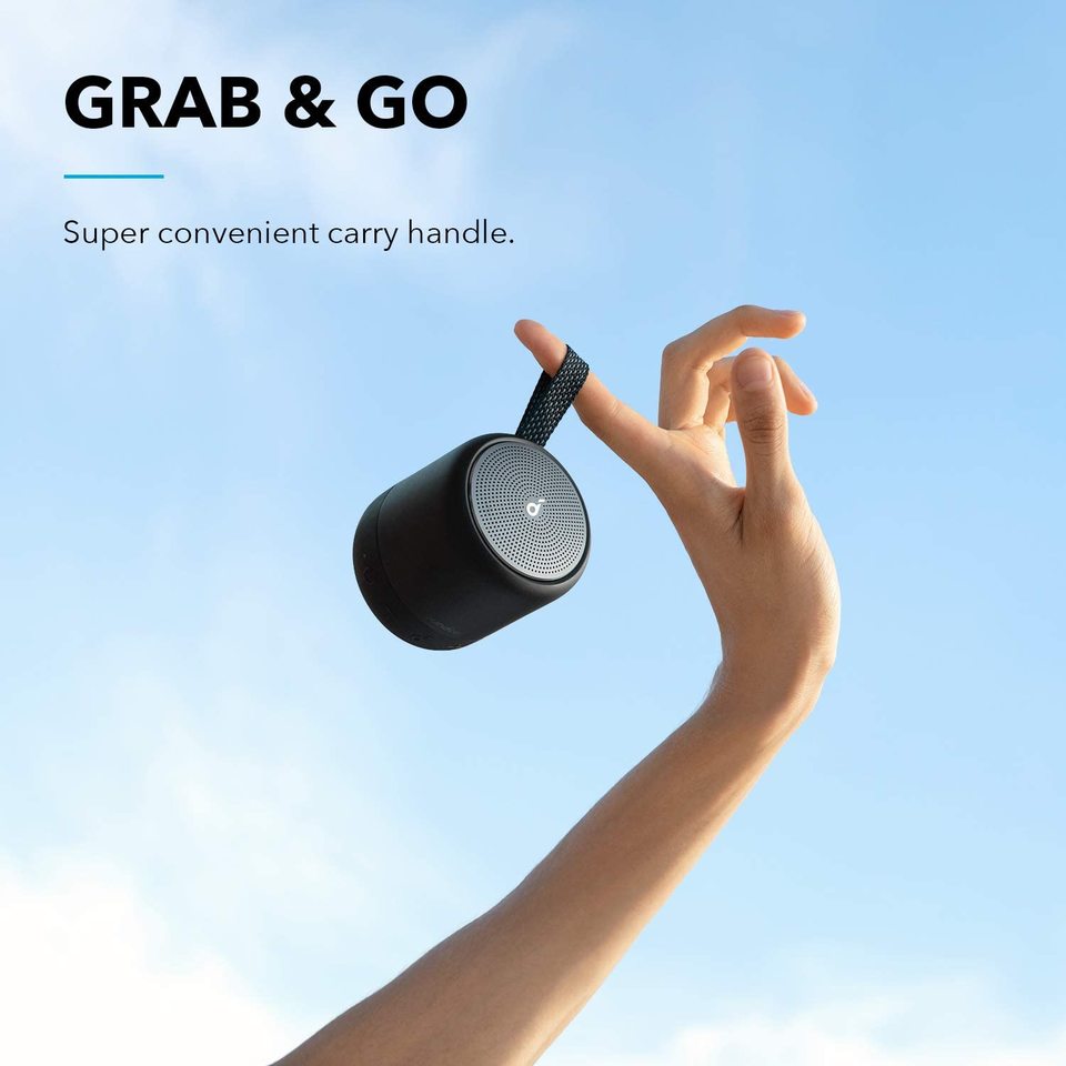 soundcore speaker with convenient carry handle