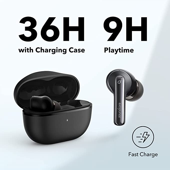 soundcore earbuds with 36H charging case and fast charge