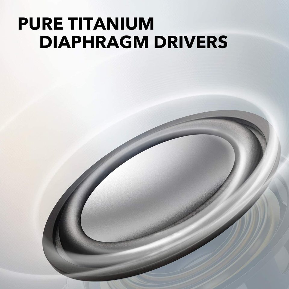 soundcore pure titanium diaphragm drivers with high performance