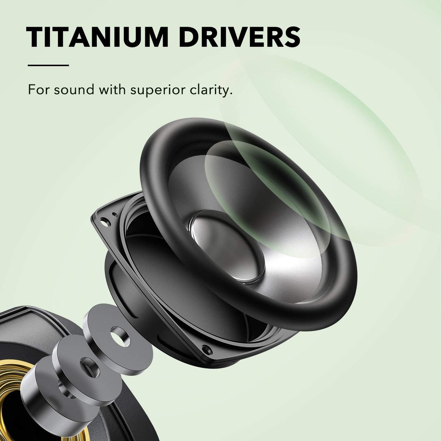 soundcore speaker with titanium drivers for clarity