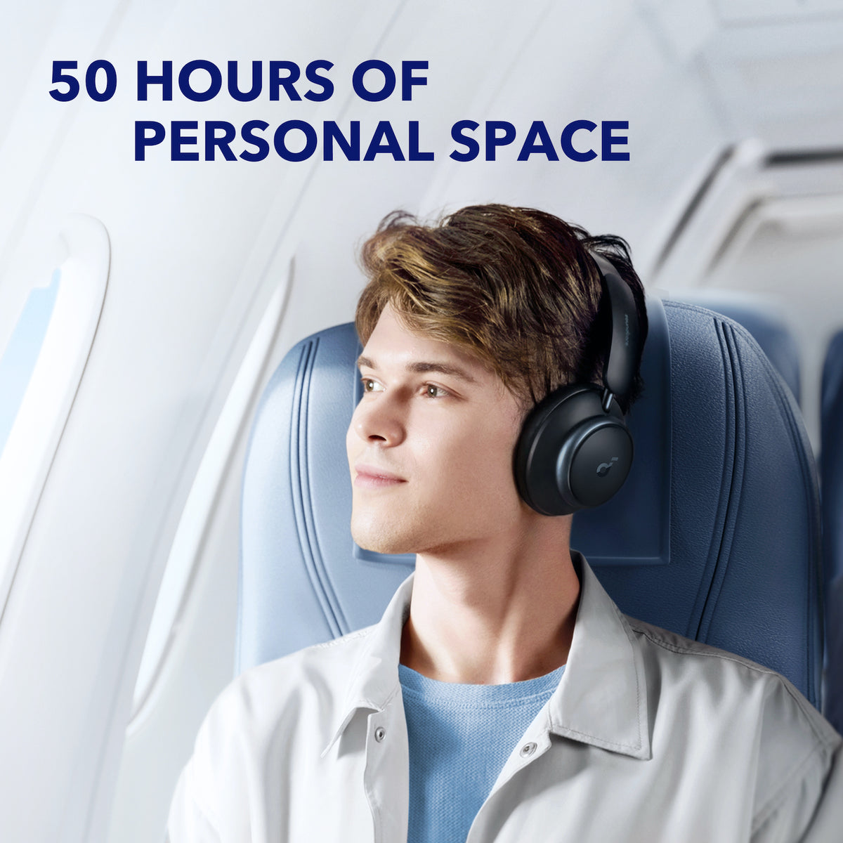 Soundcore by Anker Space Q45 Adaptive Active Noise Cancelling Headphones,  Reduce Noise by Up to 98%, 50H Playtime, App Control, LDAC Hi-Res Wireless