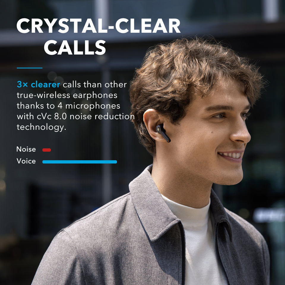 soundcore earbuds with 4 microphones