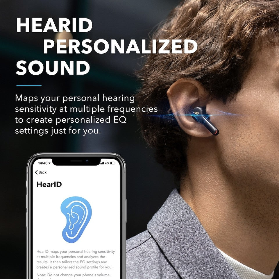 soundcore earbuds for personalized HearID sound with EQ app