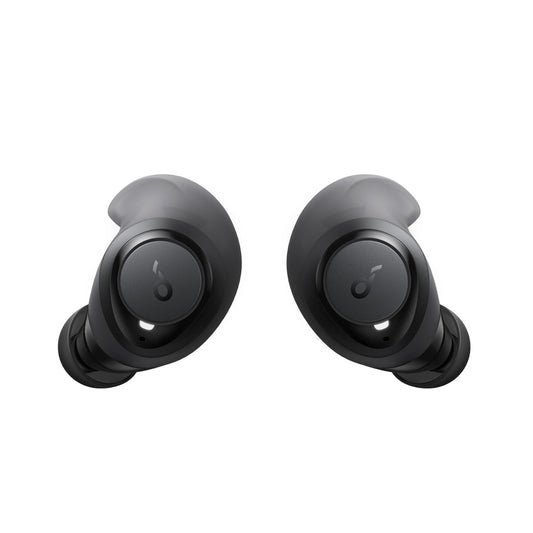 soundcore black earbuds with ergonomic design for comfort