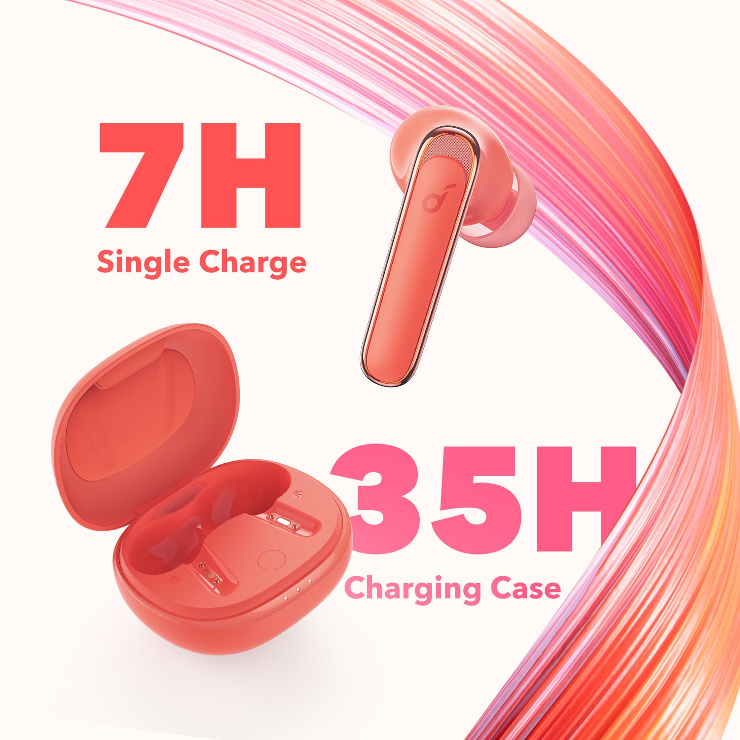 soundcore earbuds with charging case for 35 hours battery