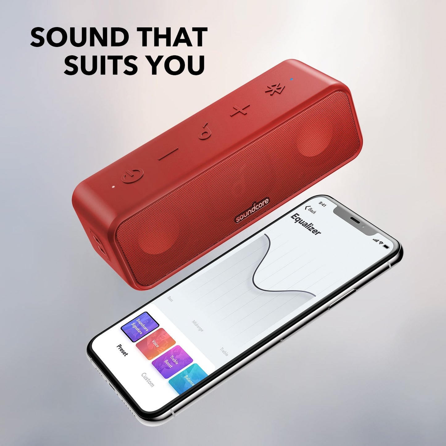 soundcore speaker with adjustable sound for personalized audio
