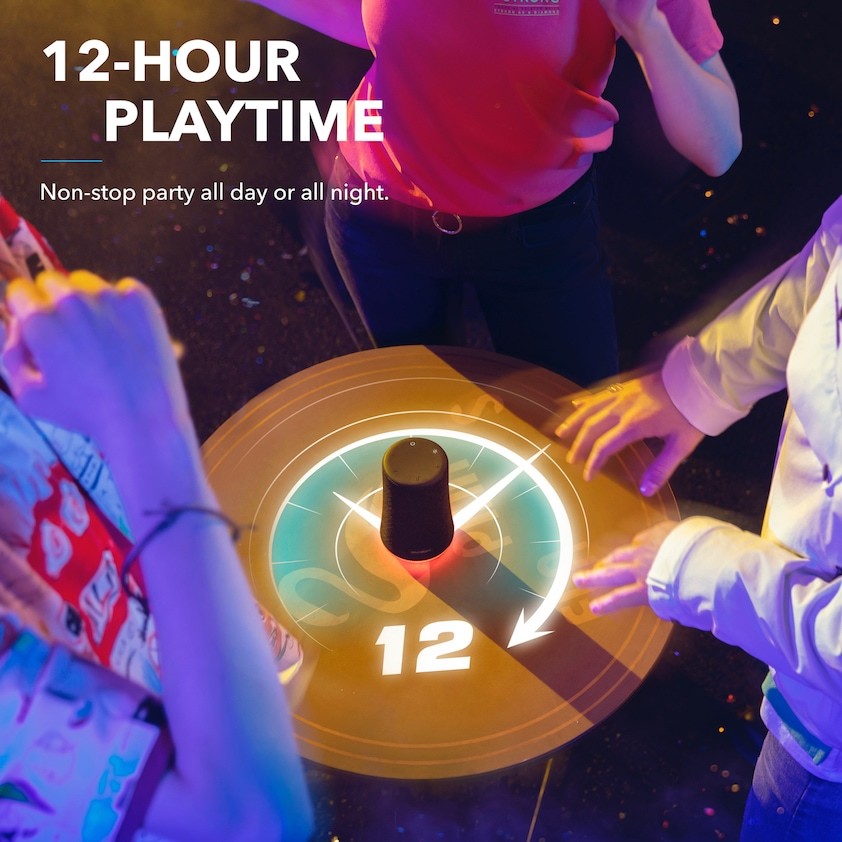 soundcore with 12-hour playtime for party music