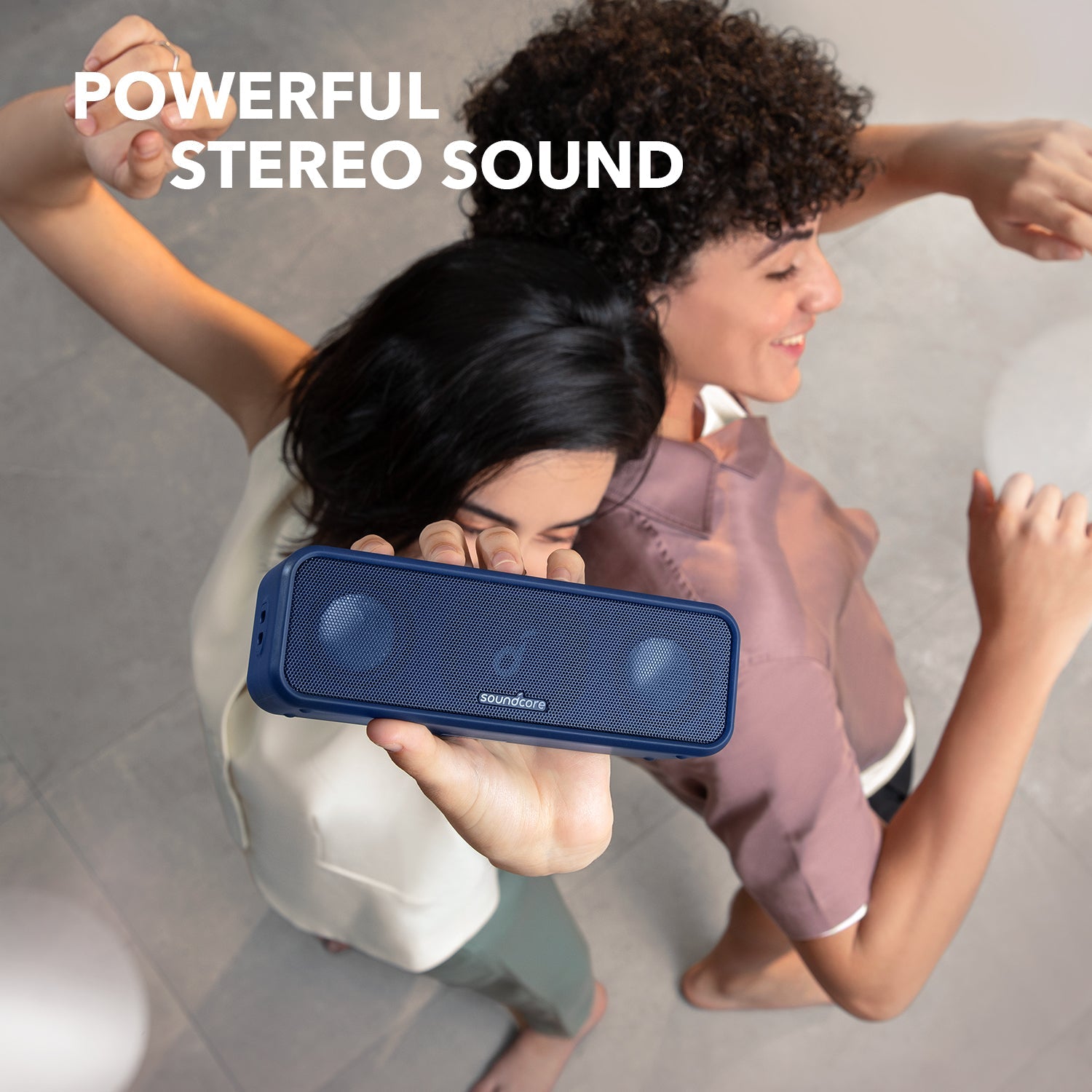 soundcore speaker with powerful stereo sound for dancing ping