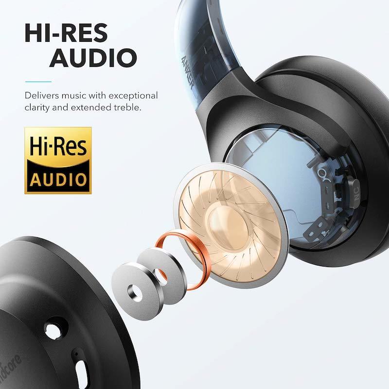Soundcore Life Q20 Casque Bluetooth antibruit hybride avec suppression  active du bruit, lecture 30H, audio haute résolution, casque sans fil sur  l'ore au meilleur prix